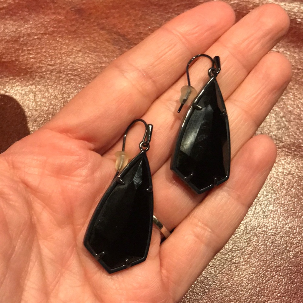 Kendra Scott- black on black earrings